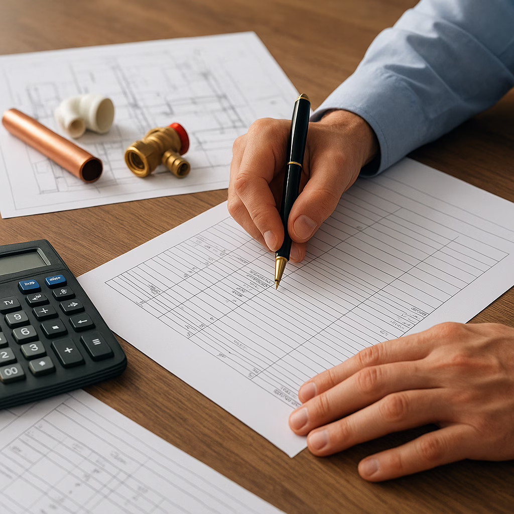 Kosztorys instalacji sanitarnych – poradnik krok po kroku